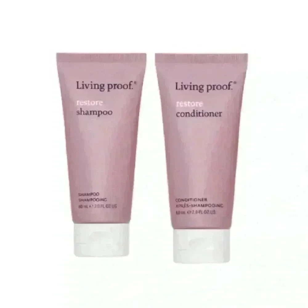 Living Proof Restore Shampoo + Conditioner Bundle (Travel Size)